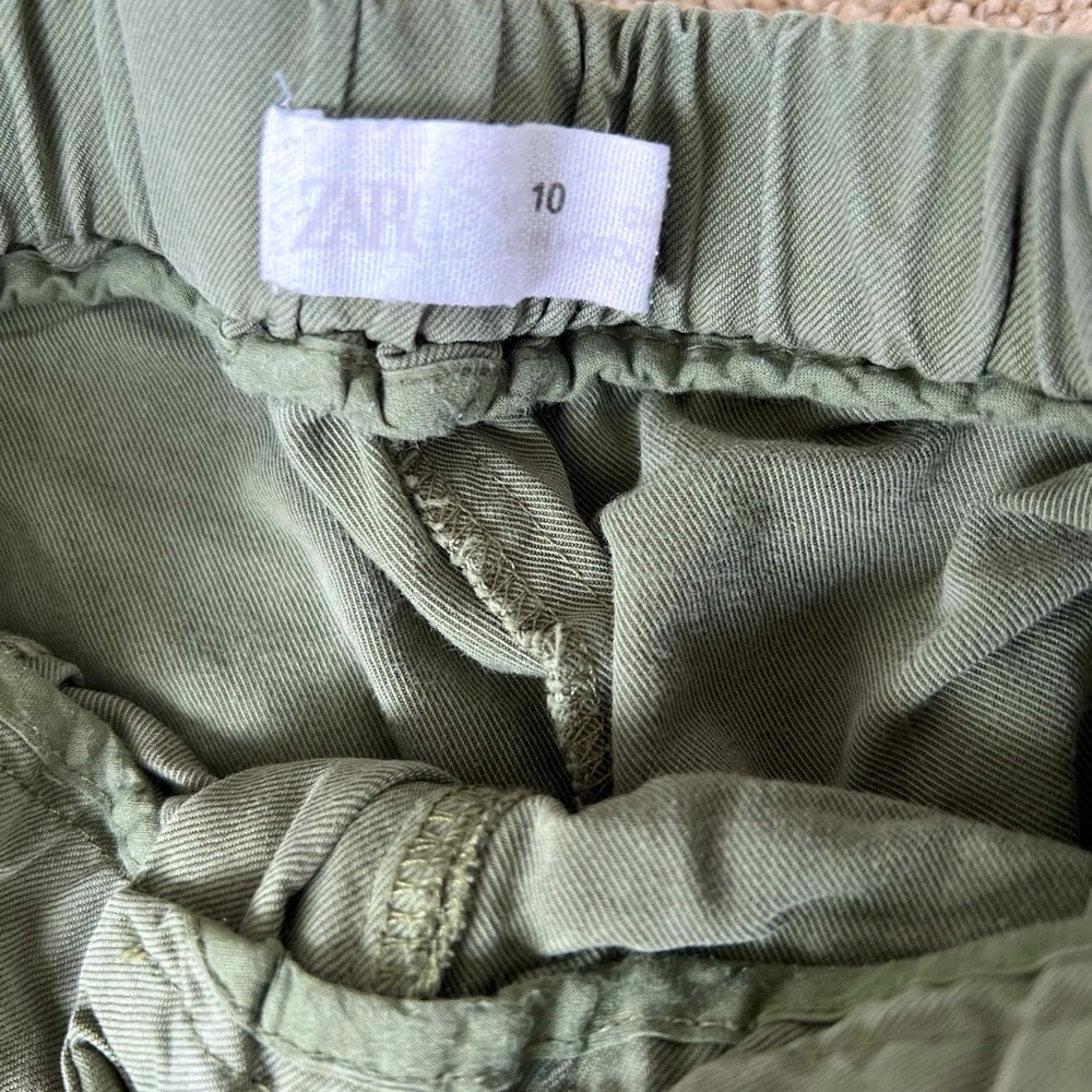 Zara Girls soft pant in green